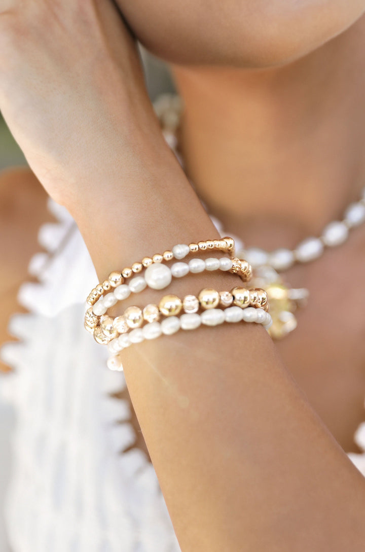 Freshwater Pearl Party Bracelet Set - Dear Lucy