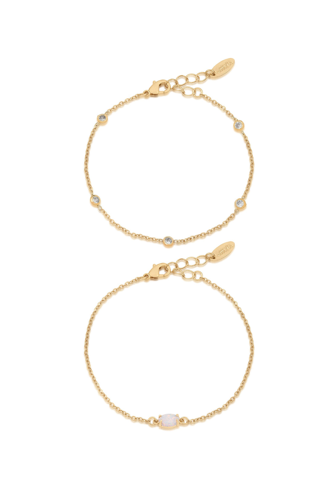 Dainty Bracelet Set with Extender - Dear Lucy
