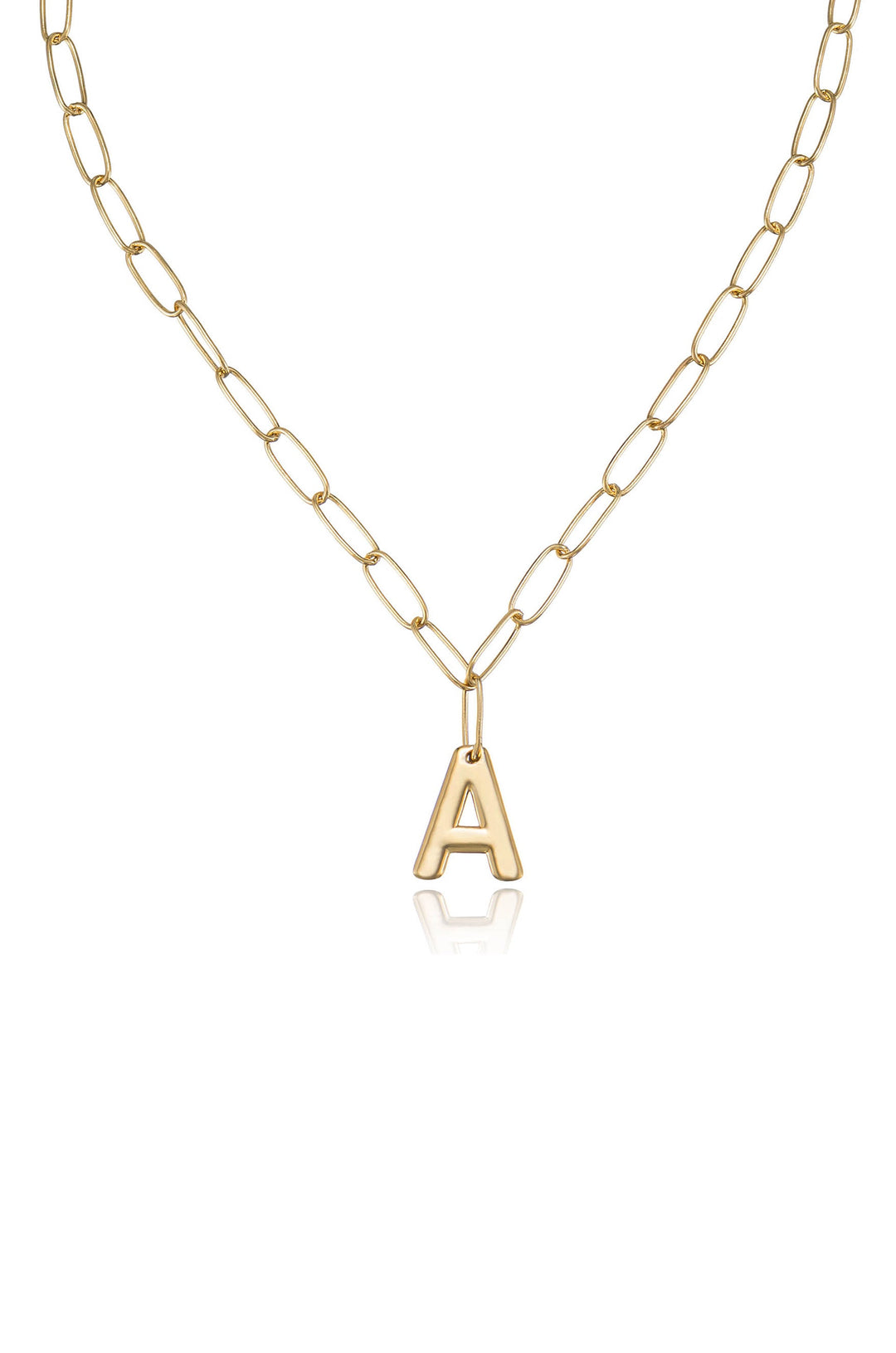 Ettika Paperclip Link Initial Necklace