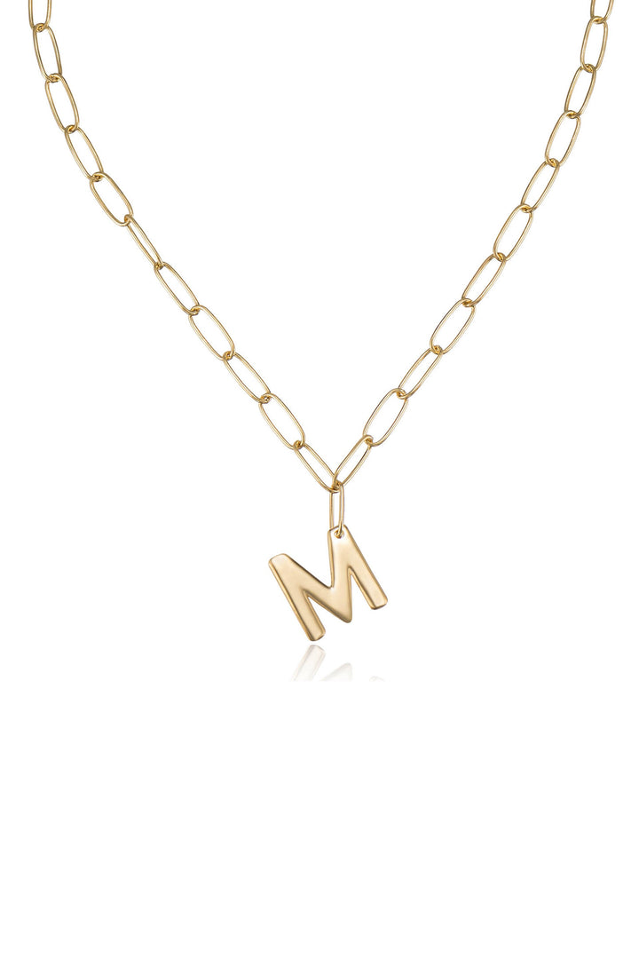Ettika Paperclip Link Initial Necklace