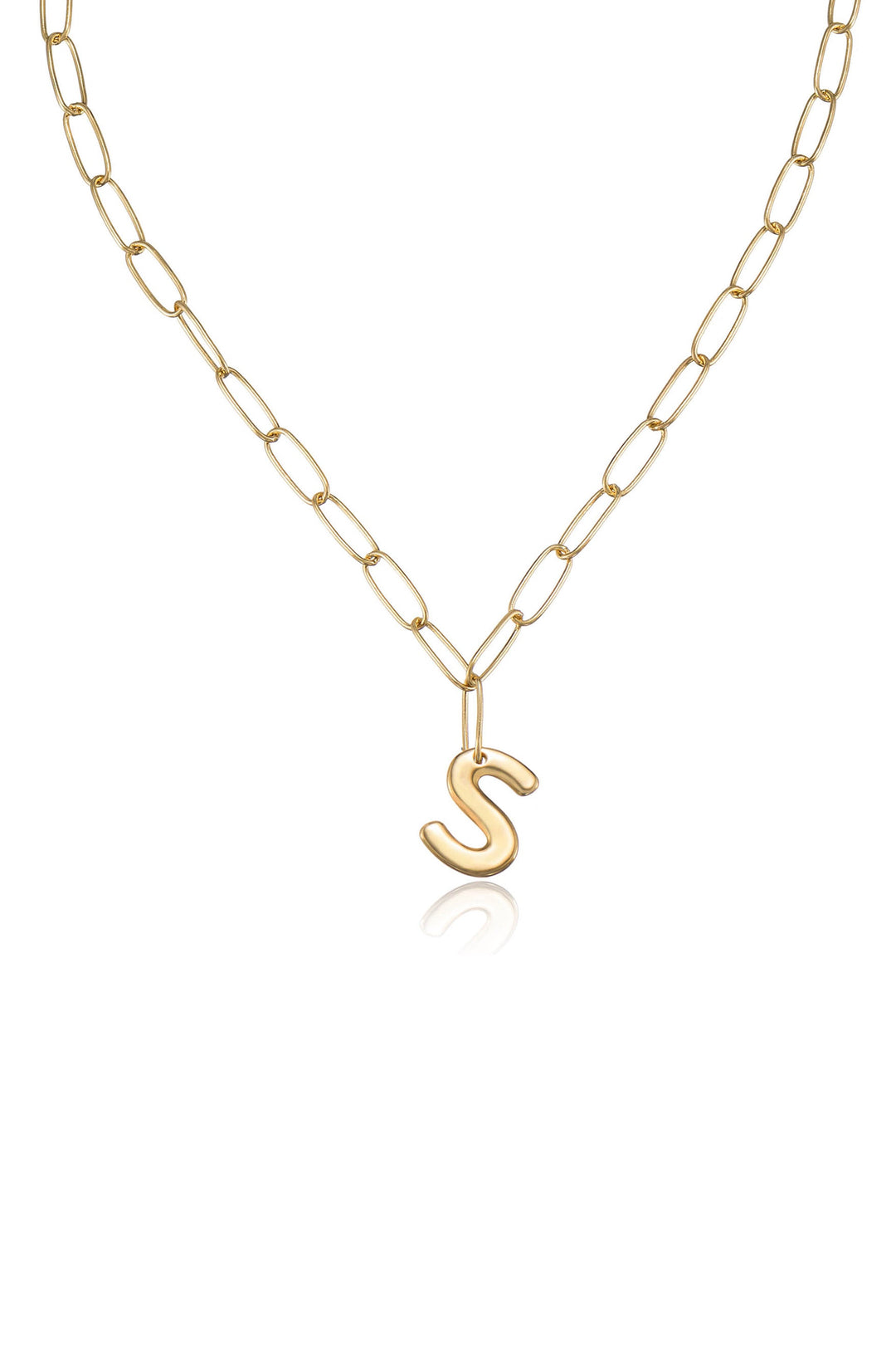 Ettika Paperclip Link Initial Necklace