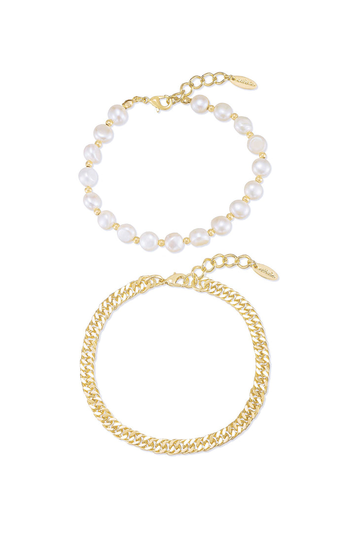 Ettika Pearl Party Anklet