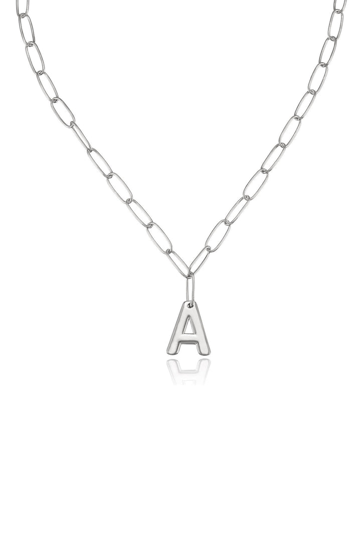 Ettika Paperclip Link Initial Necklace