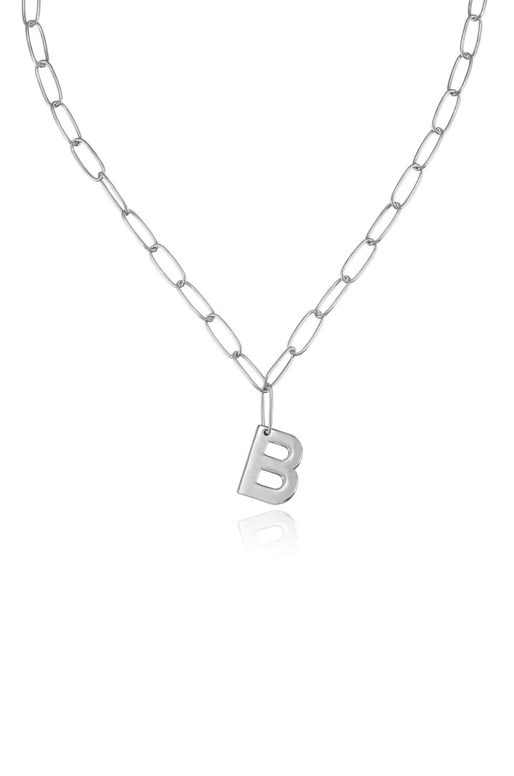Ettika Paperclip Link Initial Necklace