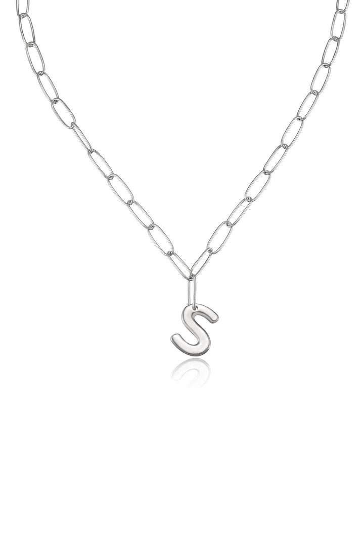 Ettika Paperclip Link Initial Necklace