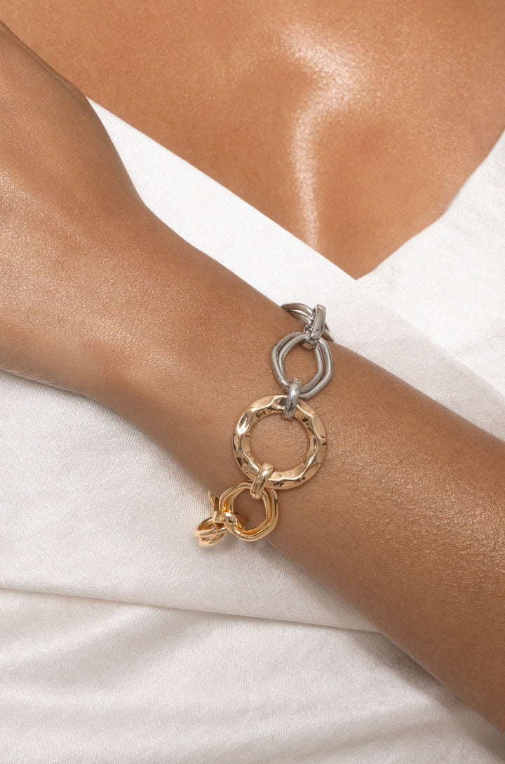 Mixed Metal Chain Link Bracelet - Dear Lucy