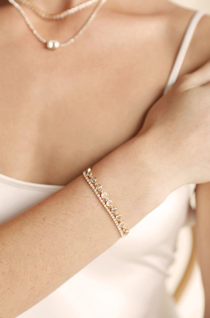 Everyday Crystal Link Bracelet - Dear Lucy