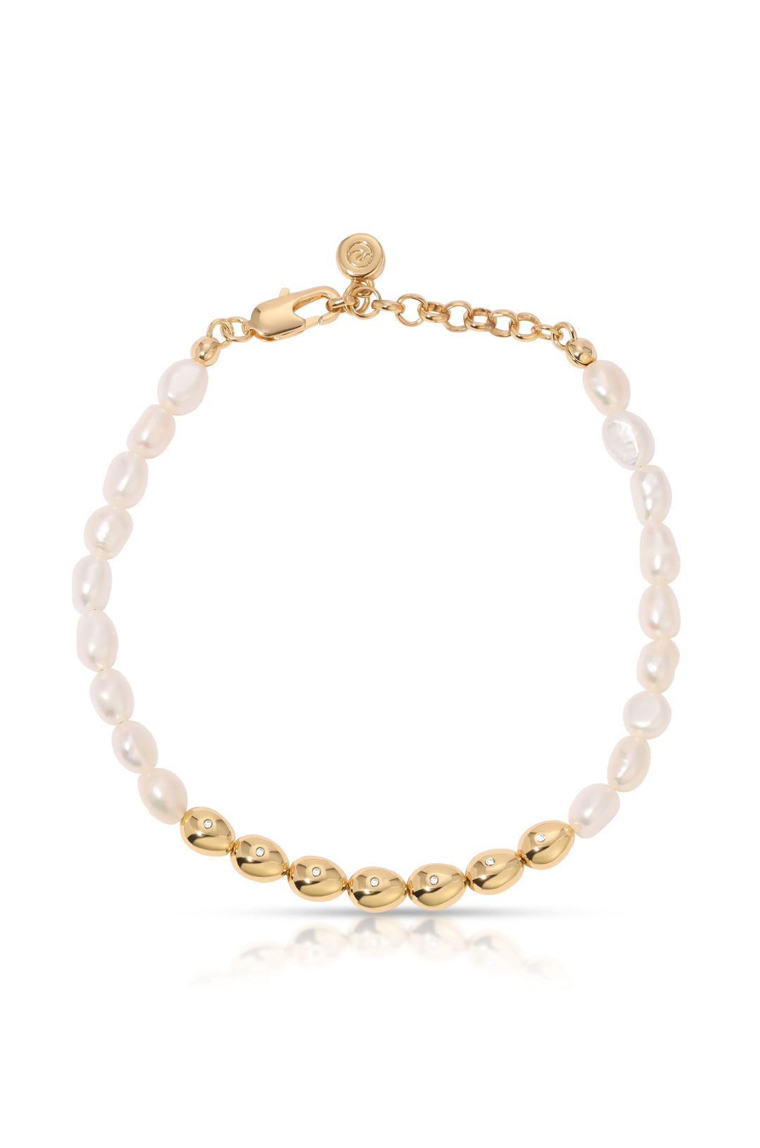 Freshwater Pearl Polished Pebble Bracelet - Dear Lucy