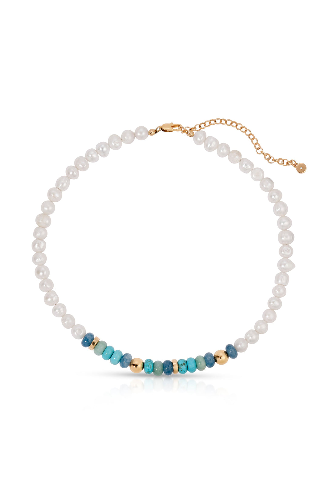 Beach Day Pearl and Gemstone Necklace - Dear Lucy