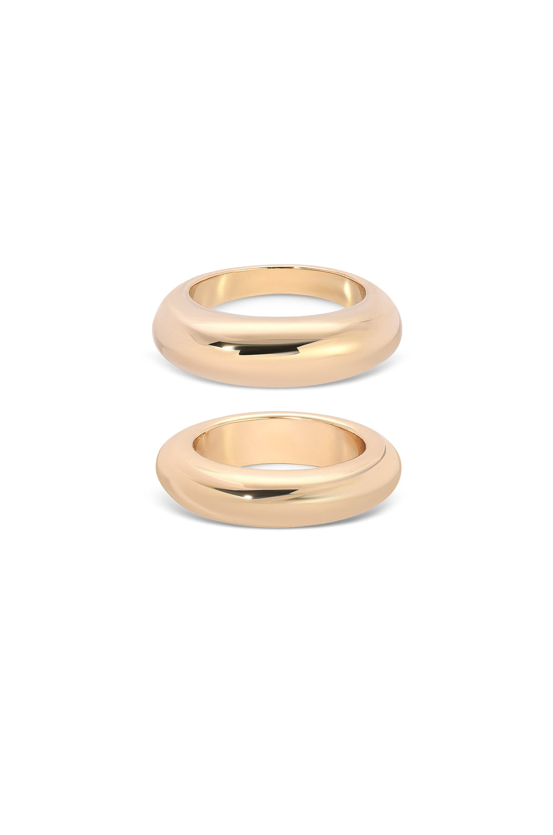 Modern Dome Ring Set - Dear Lucy