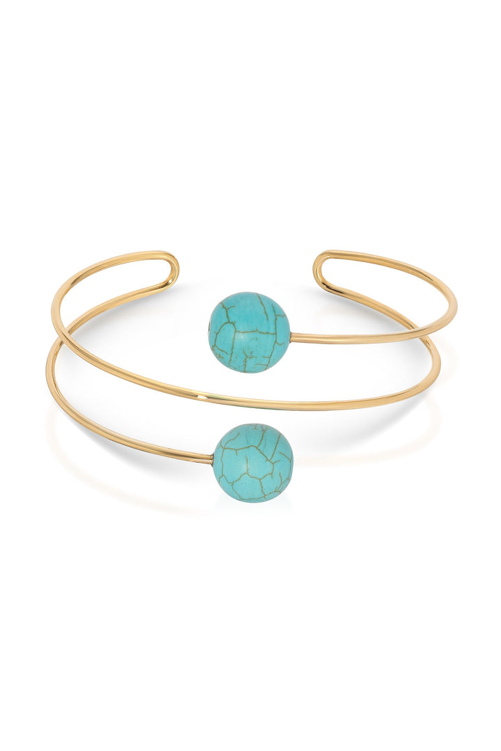 Summer Escape Turquoise Cuff - Dear Lucy