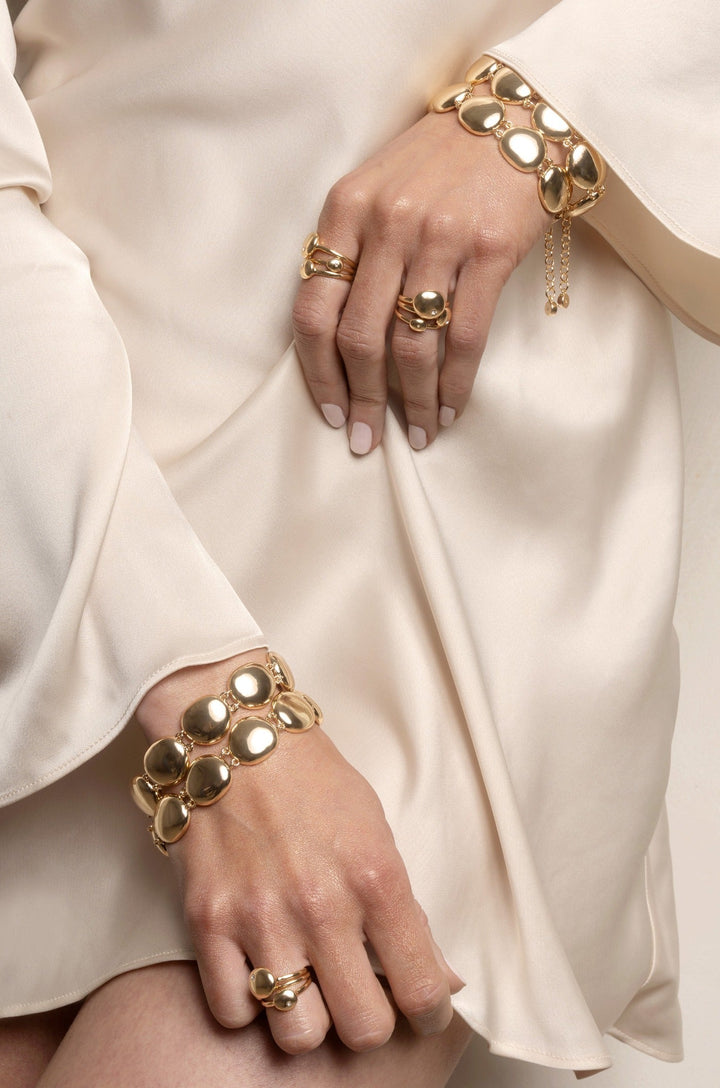 Polished Pebble Linked Bracelet - Dear Lucy