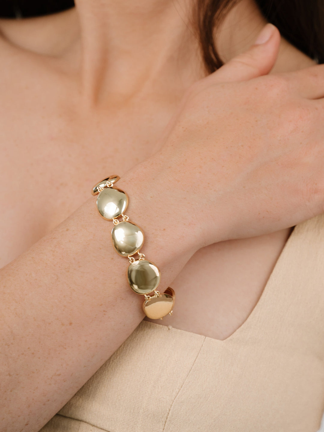 Polished Pebble Linked Bracelet - Dear Lucy