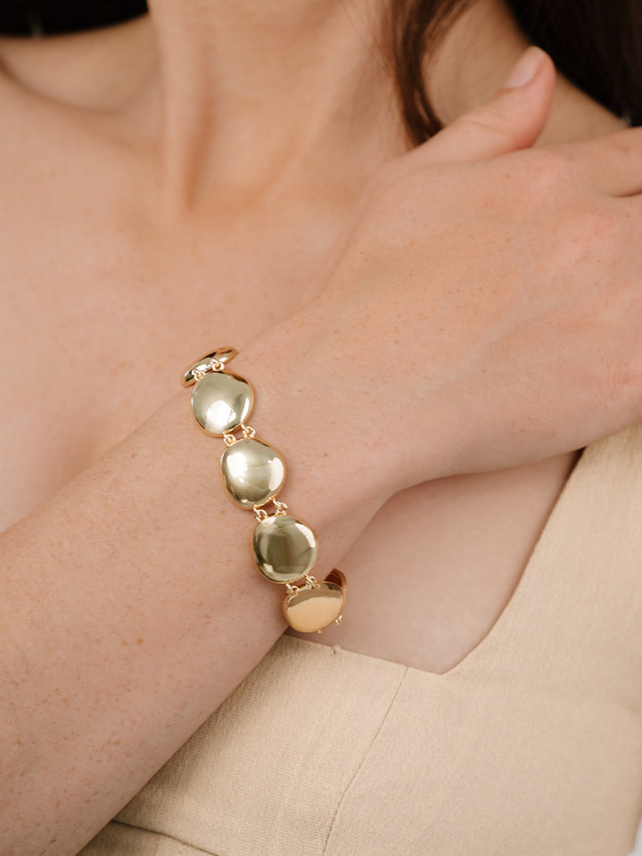 Polished Pebble Linked Bracelet - Dear Lucy