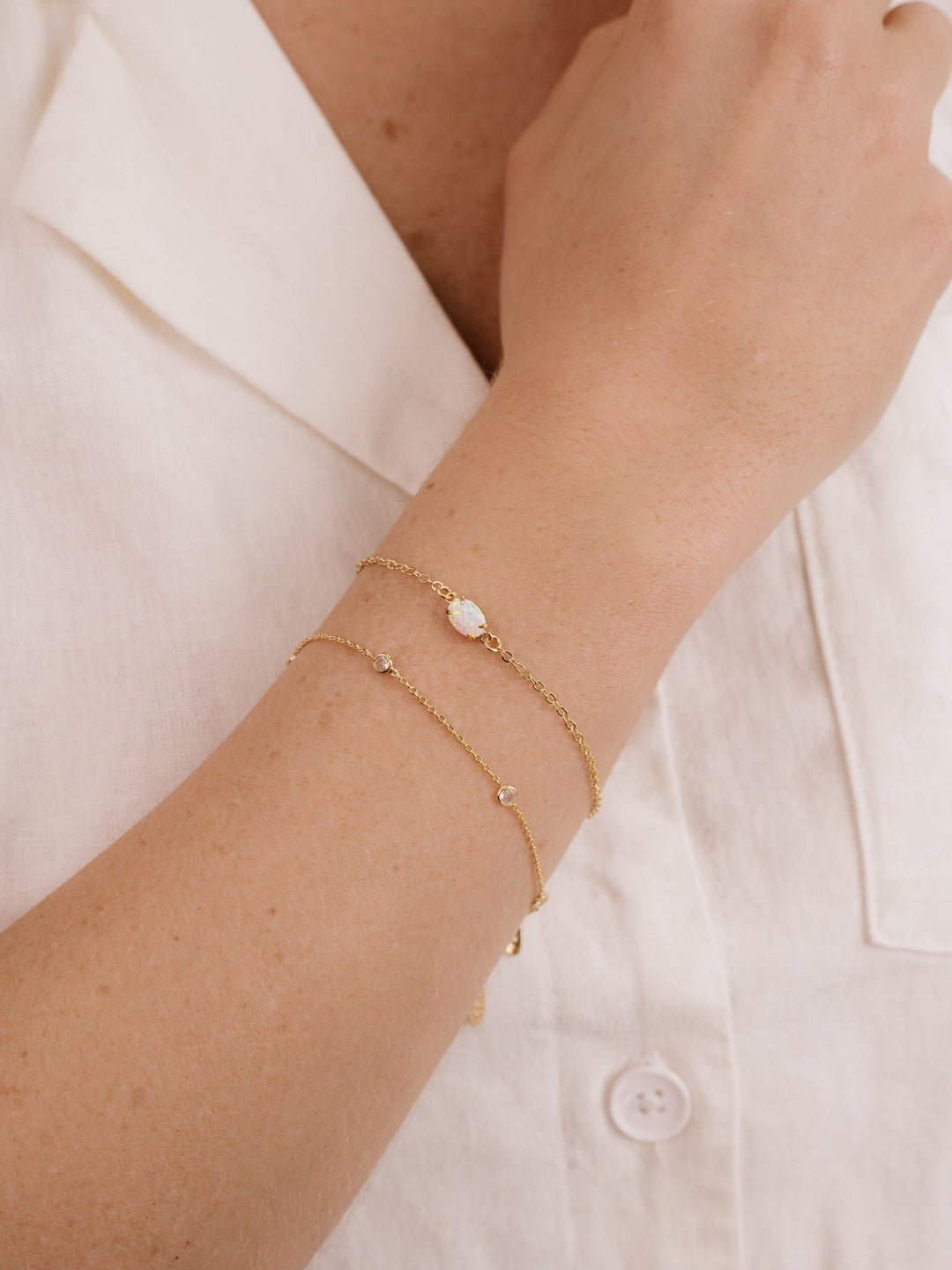 Dainty Bracelet Set with Extender - Dear Lucy