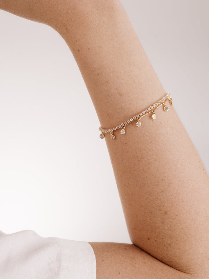 Crystal Droplet Chain Bracelet Set - Dear Lucy