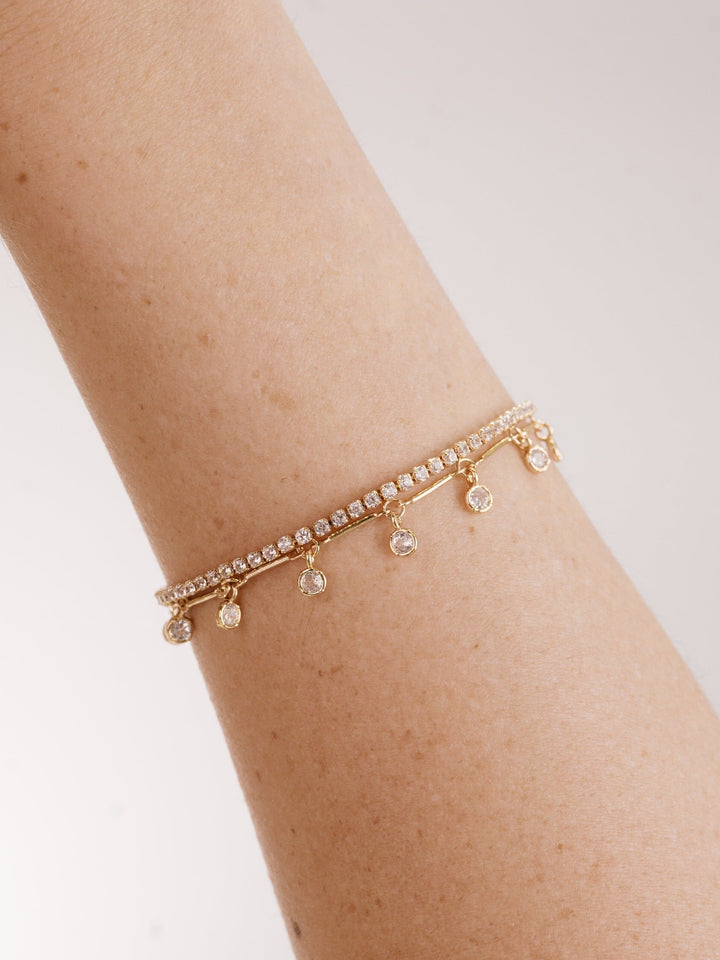Crystal Droplet Chain Bracelet Set - Dear Lucy
