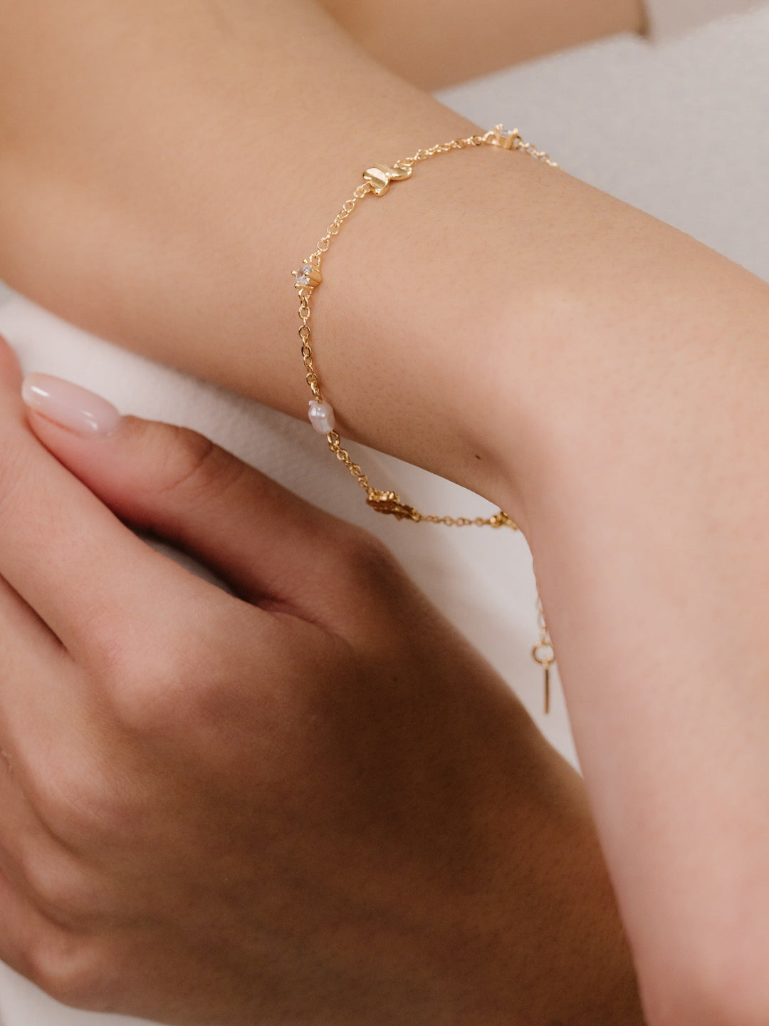 Subtle Butterflies and Pearl Bracelet - Dear Lucy
