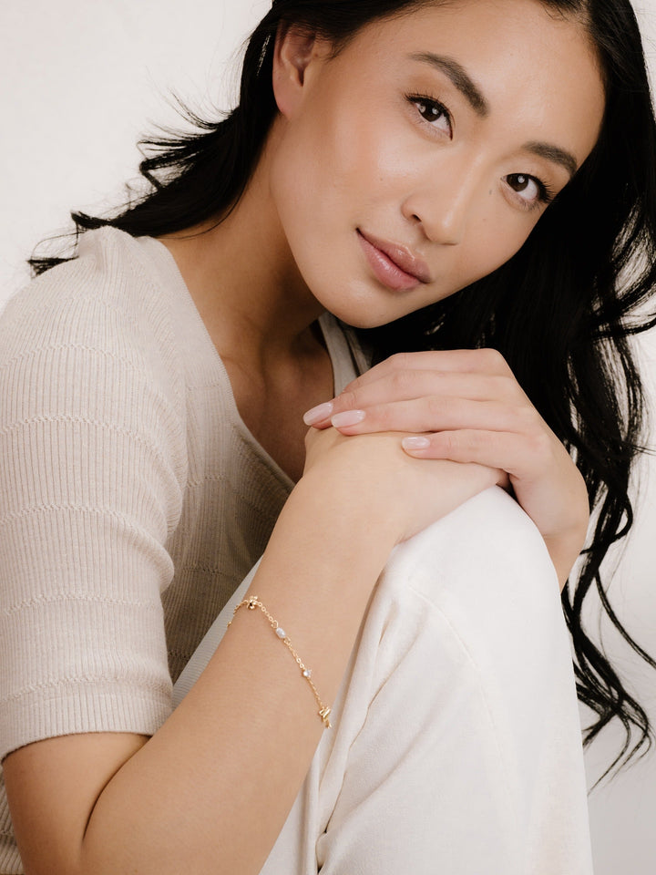 Subtle Butterflies and Pearl Bracelet - Dear Lucy