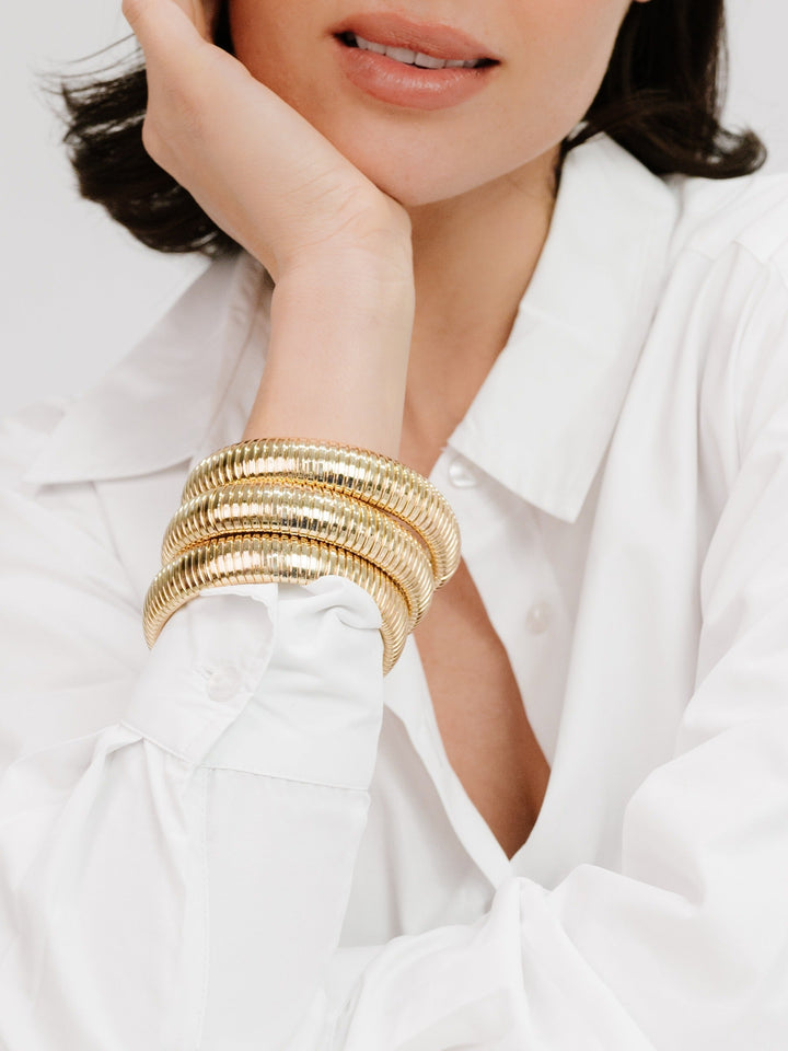 Flex Snake Chain Stretch Bracelet Set - Dear Lucy