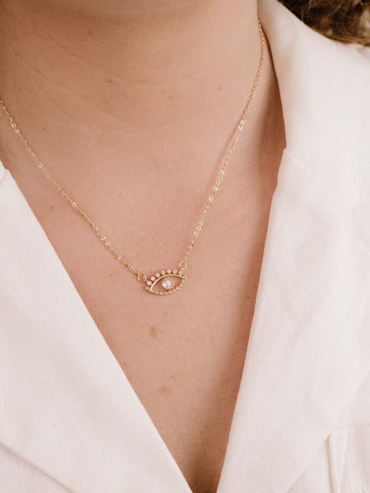 All Knowing Eye Crystal Necklace - Dear Lucy