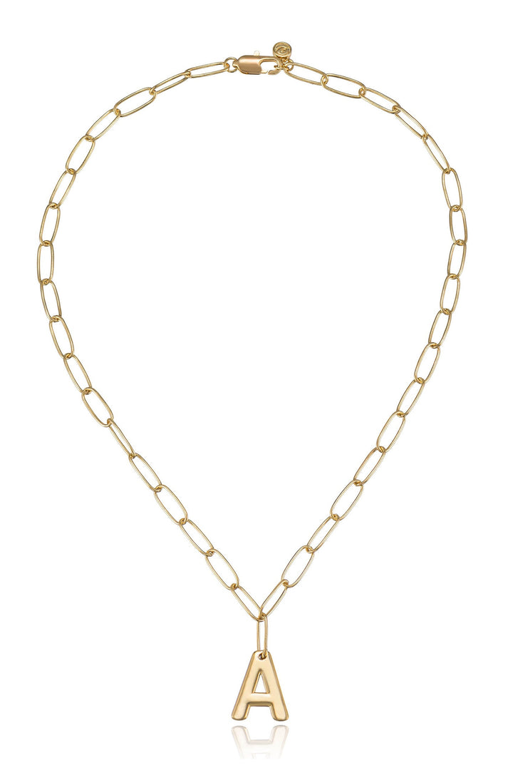 Ettika Paperclip Link Initial Necklace