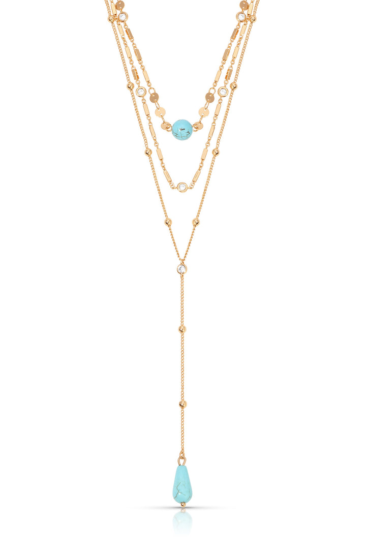 Forever Falling Turquoise Lariat - Dear Lucy
