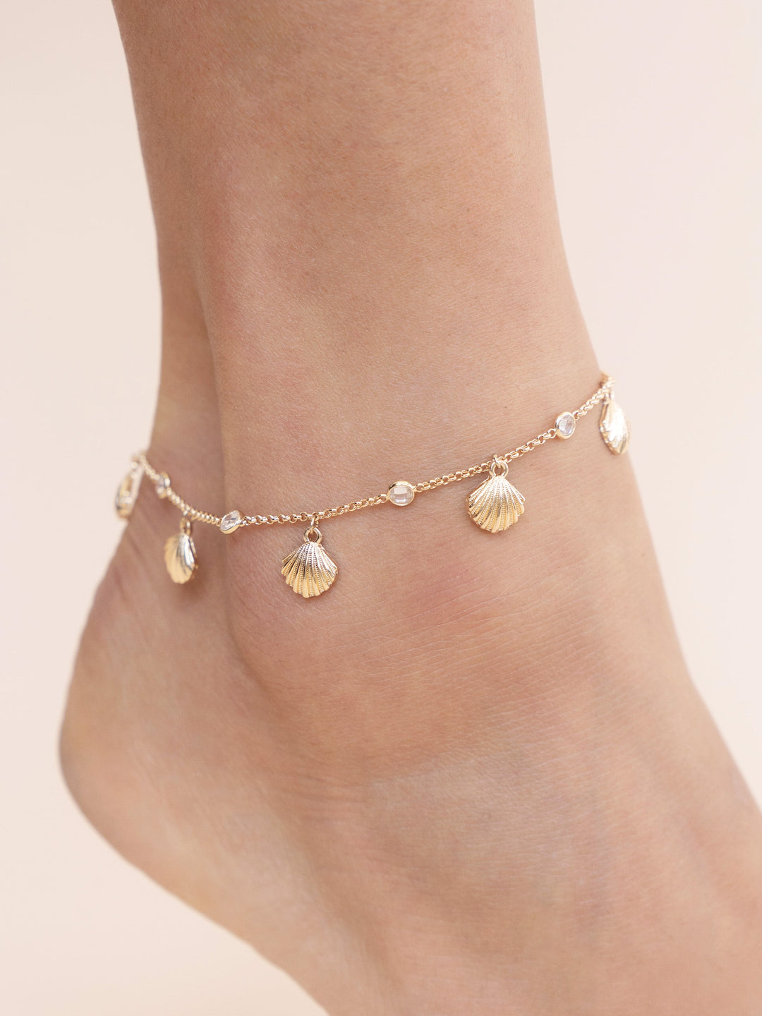 Scallop Shell Charm Anklet - Dear Lucy