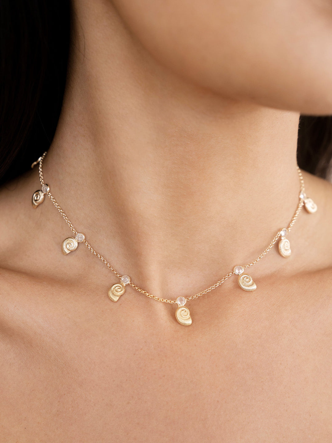 Nautilus Shell Charm Necklace - Dear Lucy