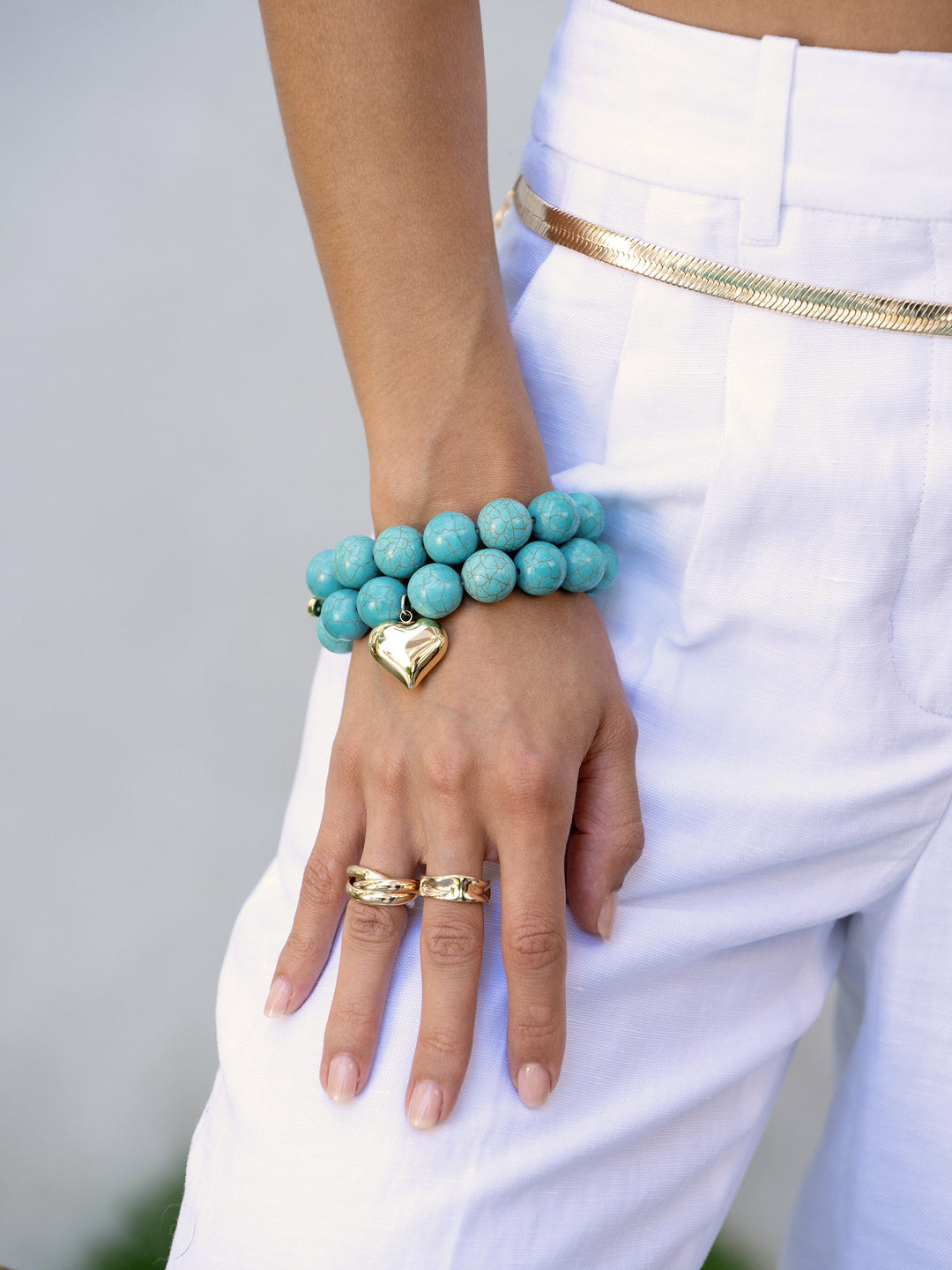 Luck and Love Turquoise Bracelet Set - Dear Lucy