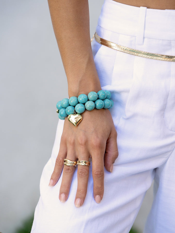 Luck and Love Turquoise Bracelet Set - Dear Lucy