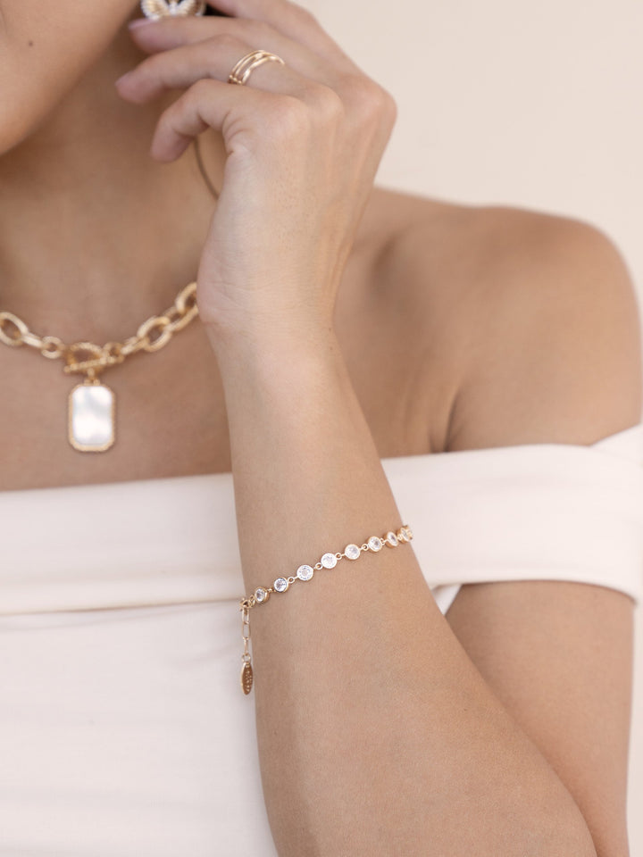 Everyday Crystal Link Bracelet - Dear Lucy