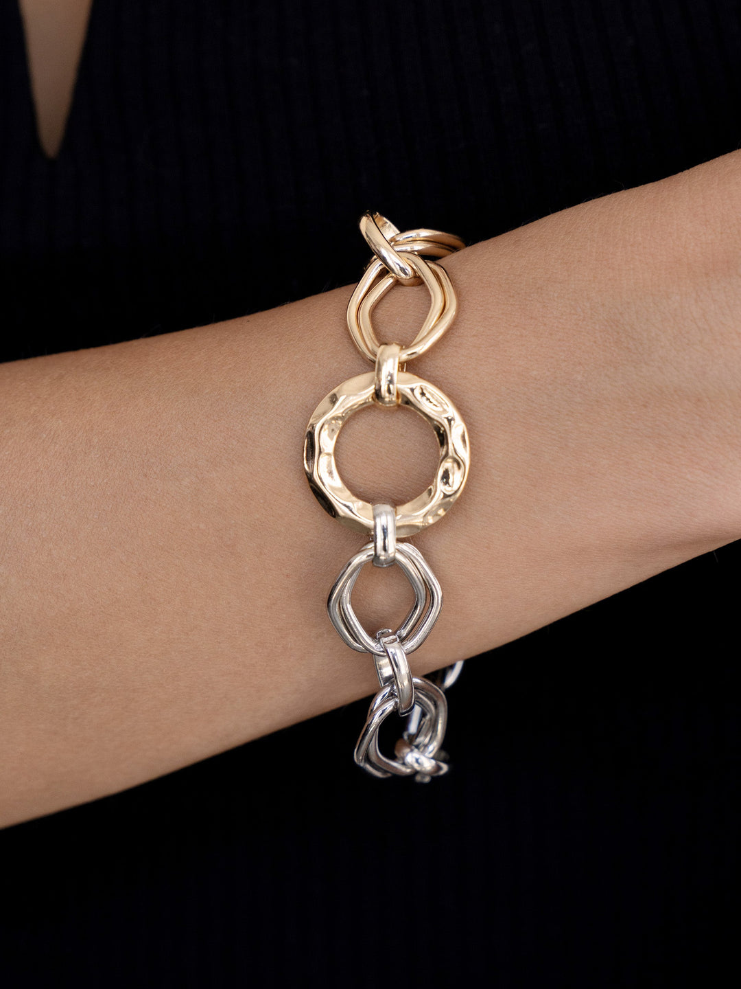 Mixed Metal Chain Link Bracelet - Dear Lucy
