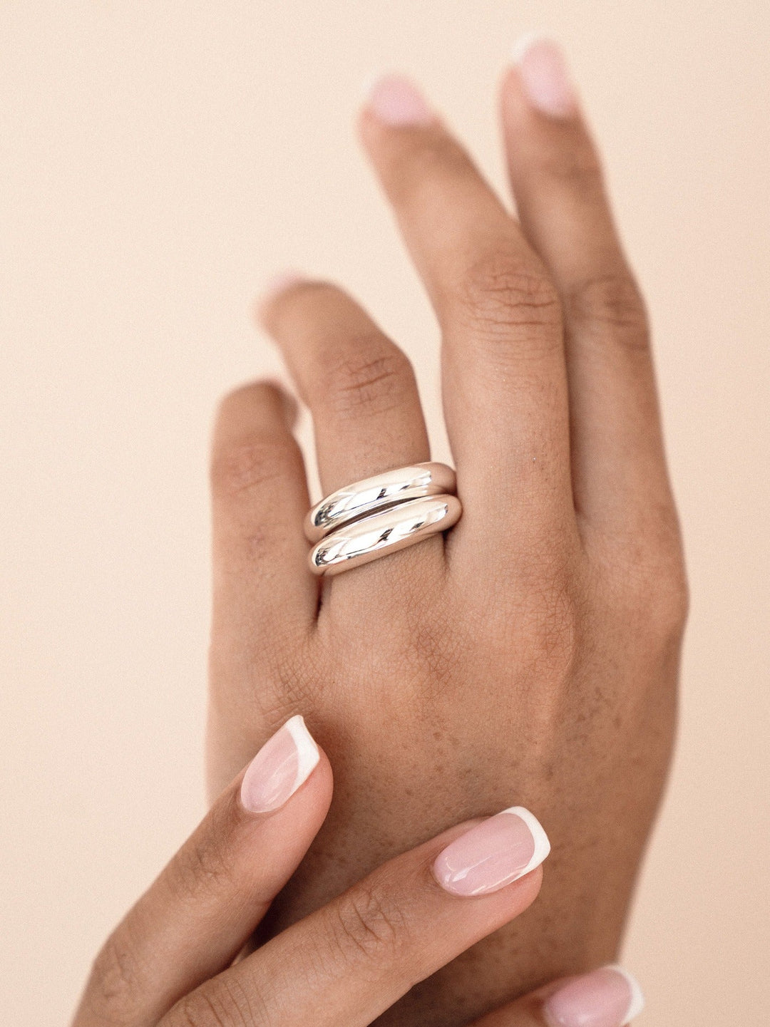 Modern Dome Ring Set - Dear Lucy