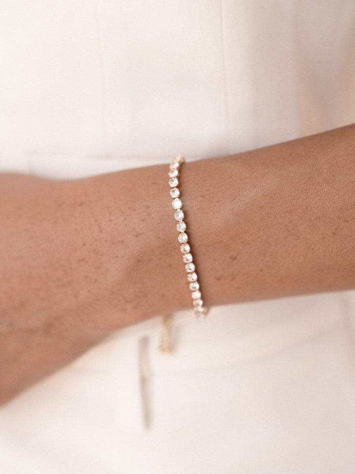 Adjustable Dainty Crystal Bracelet - Dear Lucy