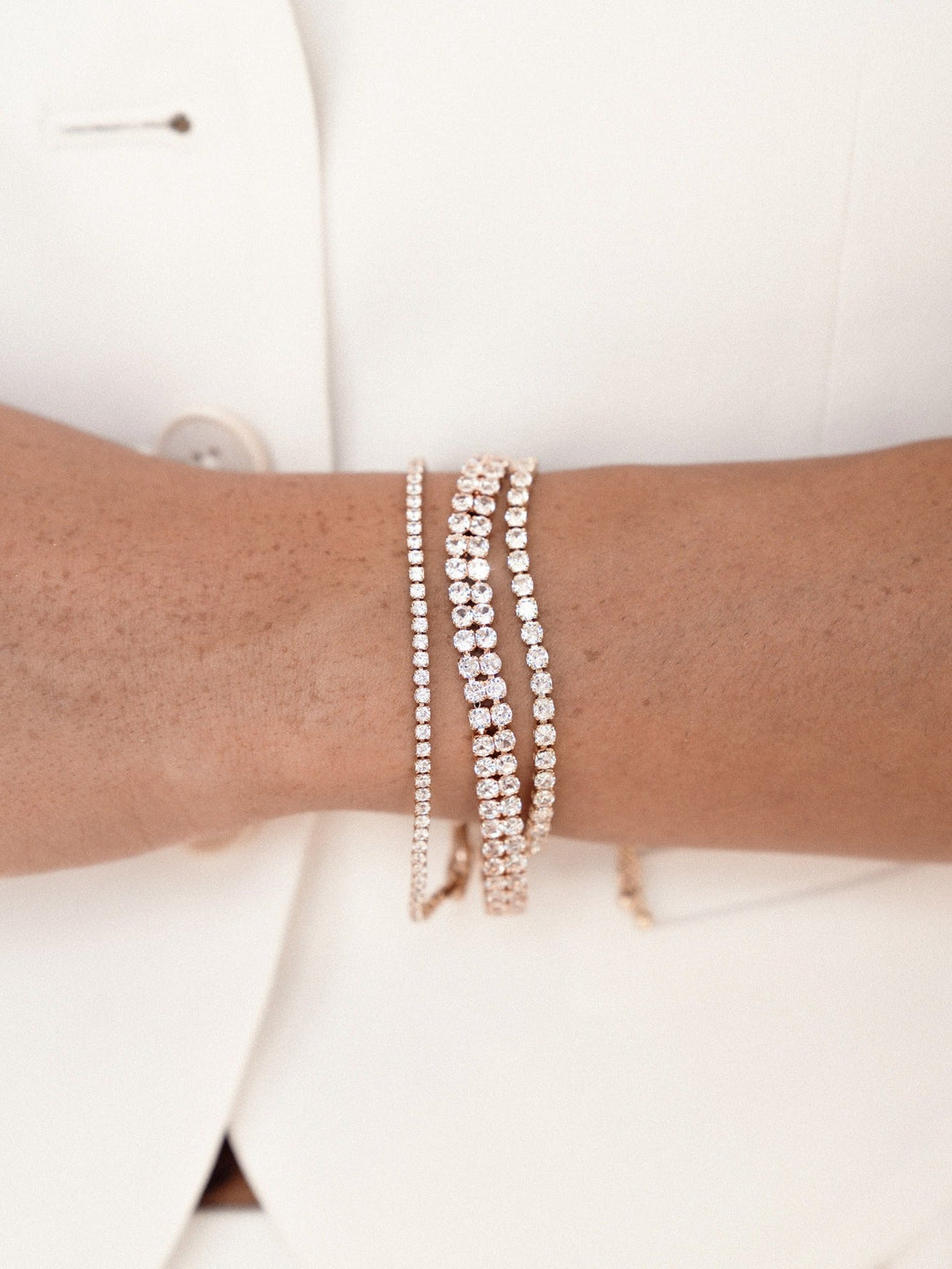 Adjustable Dainty Crystal Bracelet - Dear Lucy