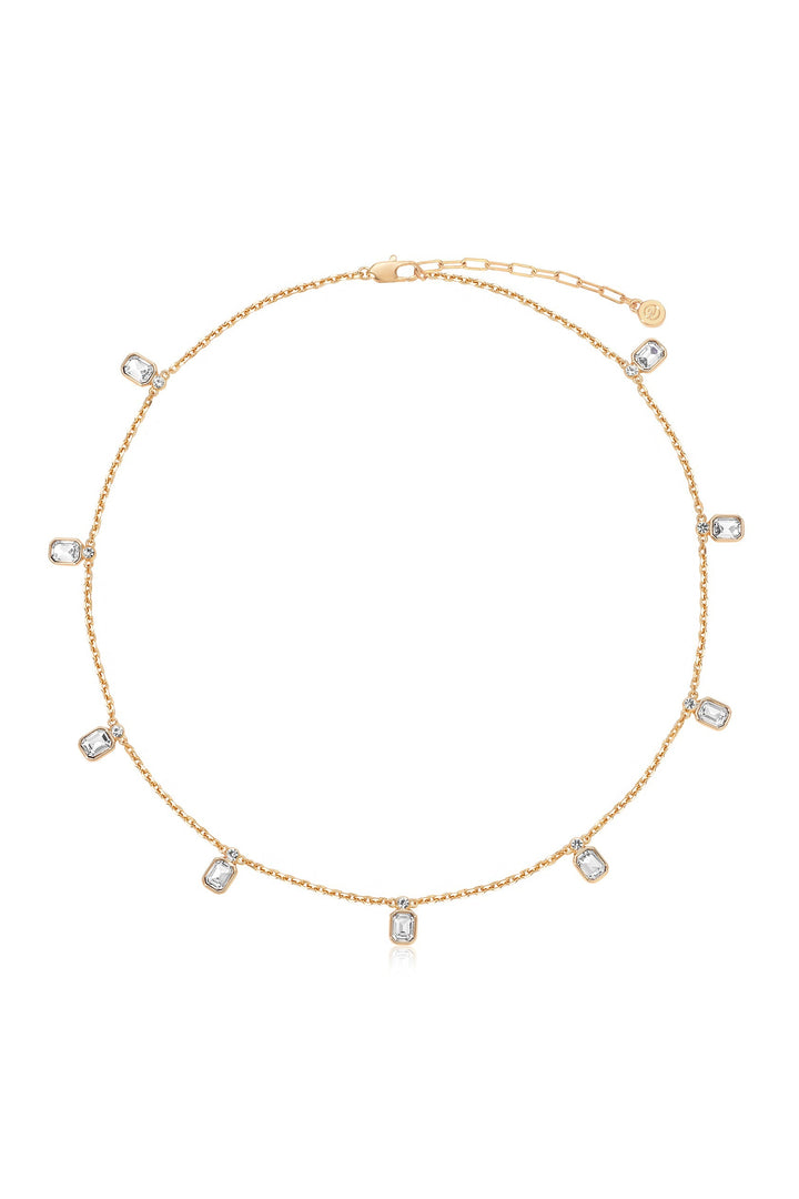 Emerald Deco Charm Necklace - Dear Lucy
