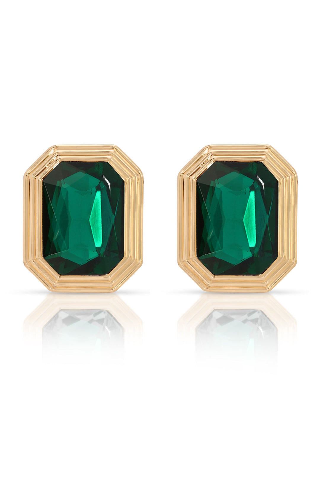 Emerald Deco Earrings - Dear Lucy