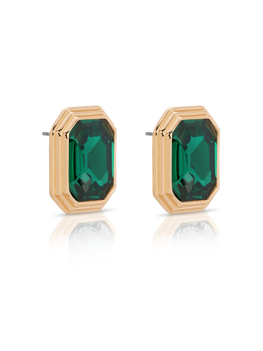 Emerald Deco Earrings - Dear Lucy