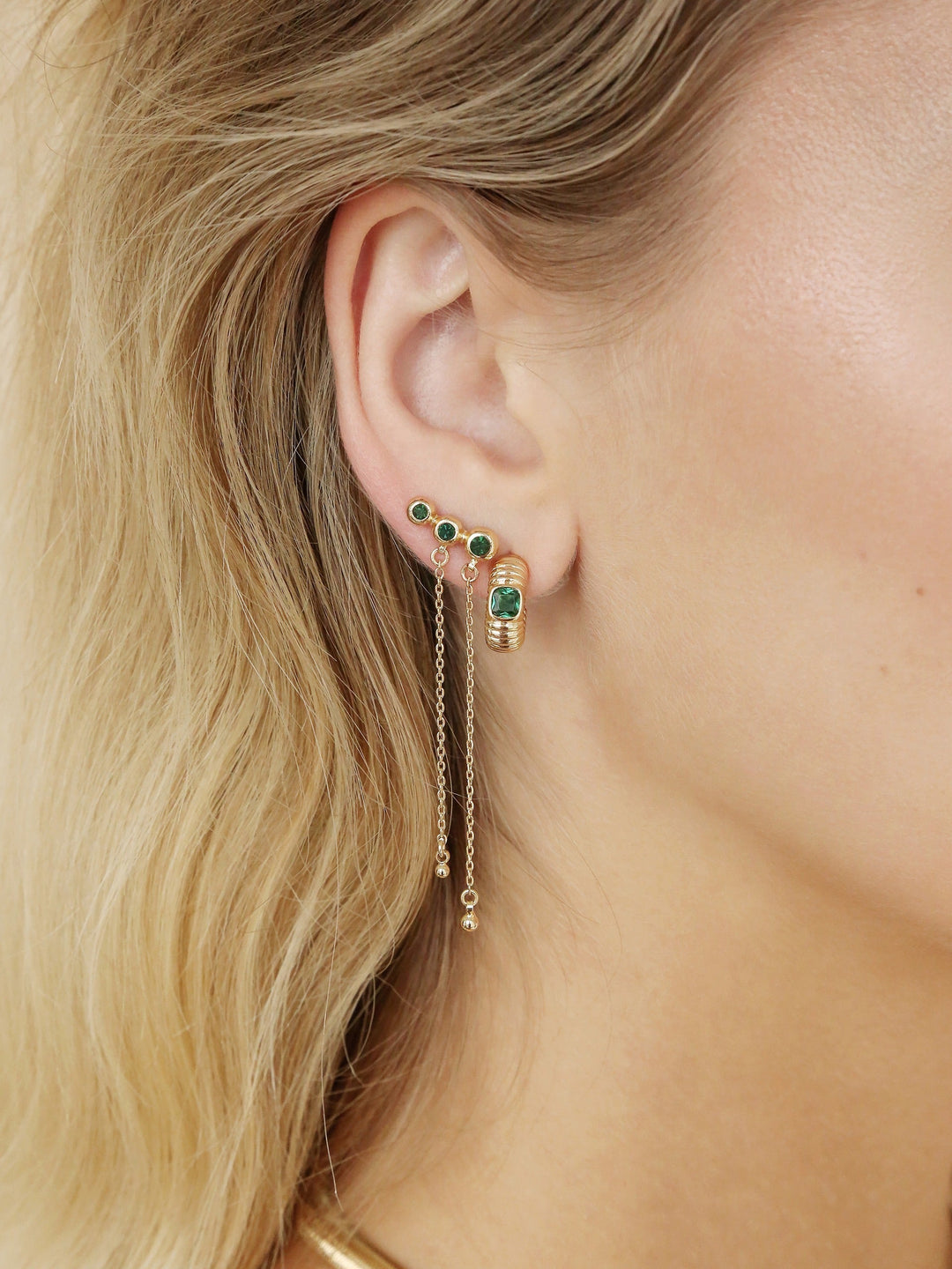 Emerald City Waterfall Earrings - Dear Lucy