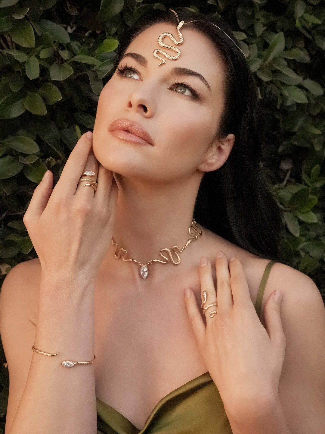 Marquise Snake Cuff Bracelet - Dear Lucy