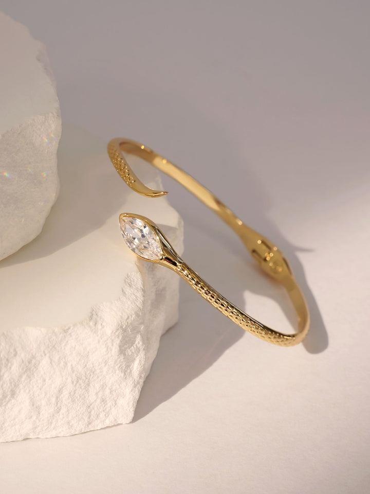 Marquise Snake Cuff Bracelet - Dear Lucy