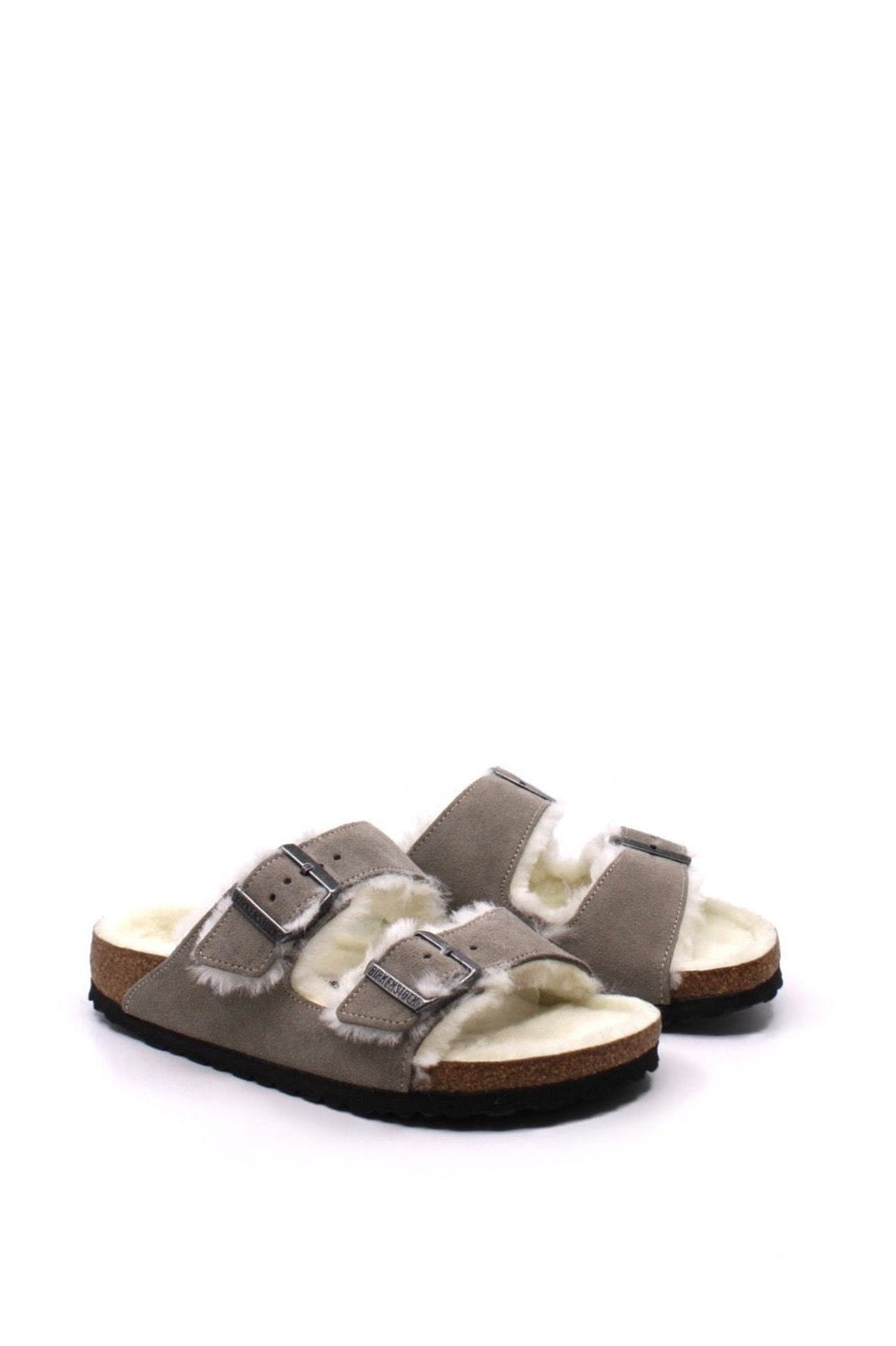 Birkenstock Arizona Stone Shearling Narrow - Dear Lucy