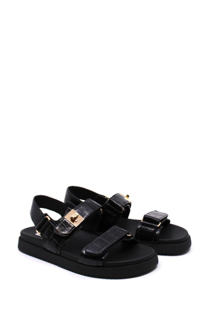 Steve Madden Mona Black Croco - Dear Lucy