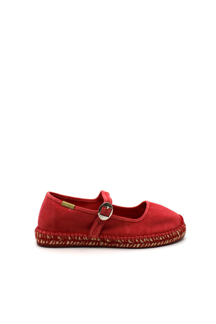 Free People Oasis Mary Jane Espadrille in Salsa - Dear Lucy