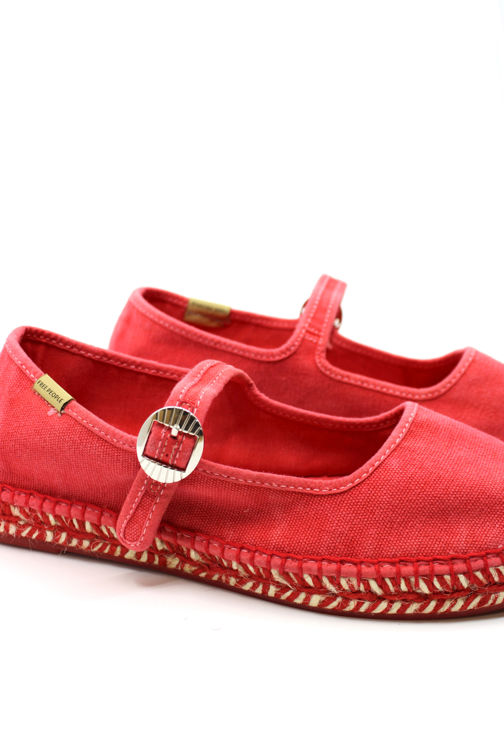Free People Oasis Mary Jane Espadrille in Salsa - Dear Lucy