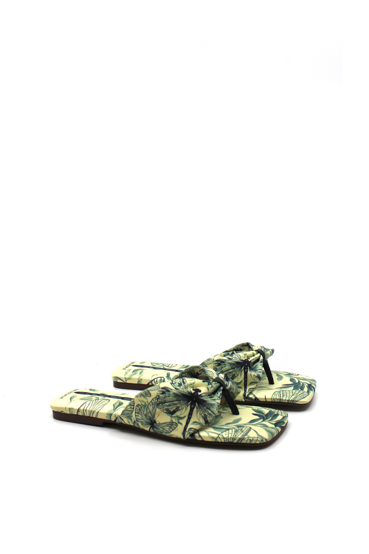 Free People Tia Ruched Printed Sandal Dragonfly Bandana - Dear Lucy