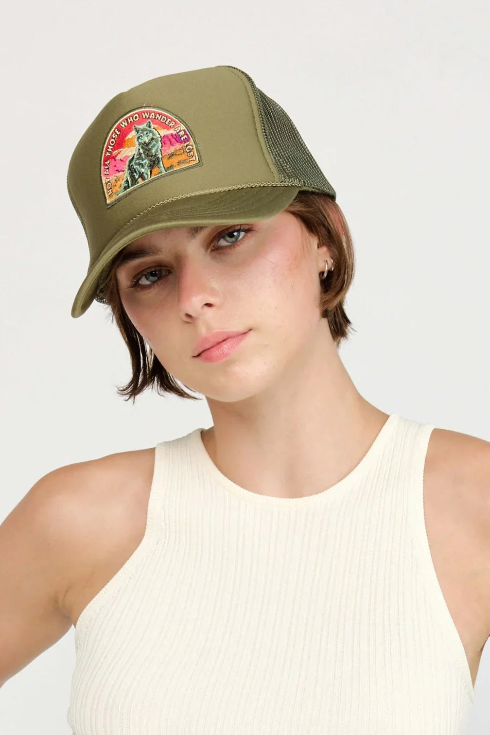 Freya Wander Wolf Trucker Hat - Dear Lucy