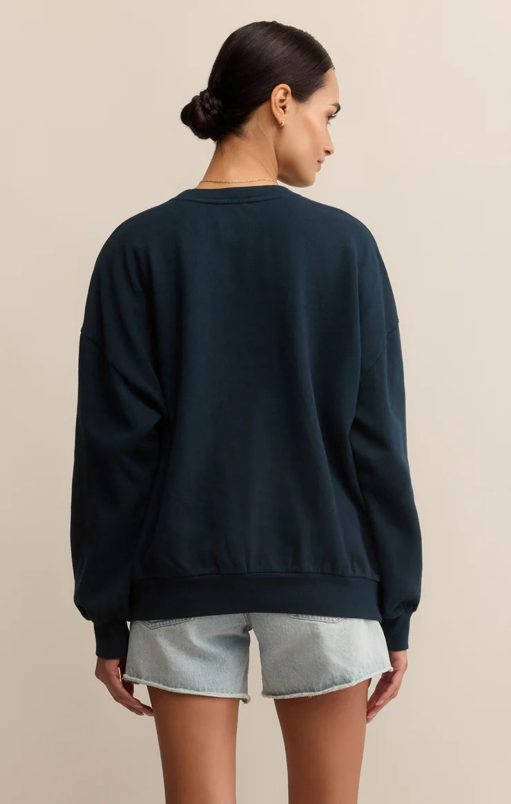 Z Supply Local Sunday Sweatshirt – Eclipse - Dear Lucy