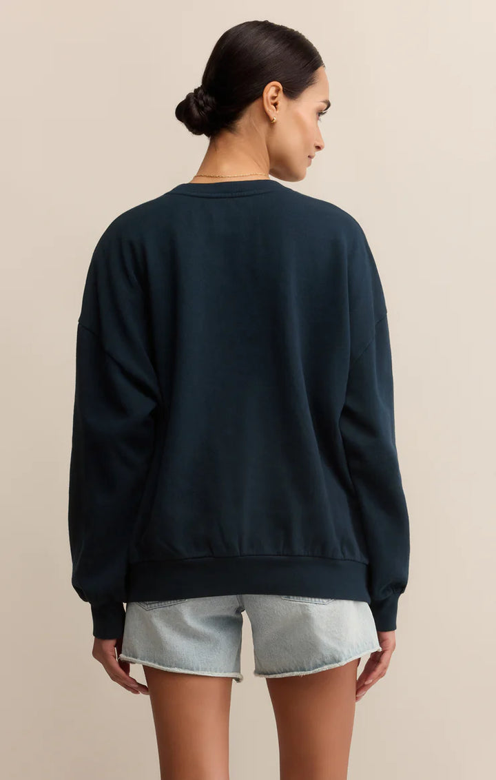 Z Supply Local Sunday Sweatshirt – Eclipse - Dear Lucy
